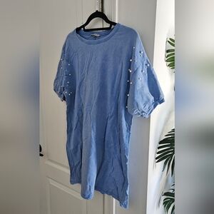 Zara Light Blue Long Top